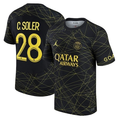 Paris Saint-Germain C. SOLER 28 Jordan Četvrta Nogometni Dresovi 2022-23 Paris Saint-Germain C. SOLER 28 Jordan Četvrta Nogometni Dresovi 2022-23